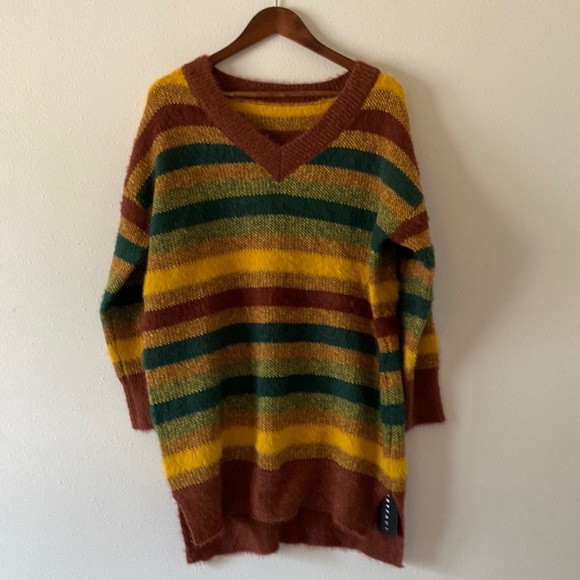 SHEIN Dresses & Skirts - SHEIN Multicolor Striped Long Sleeve Dress